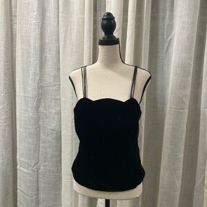 Vintage VS Black Velvet Top